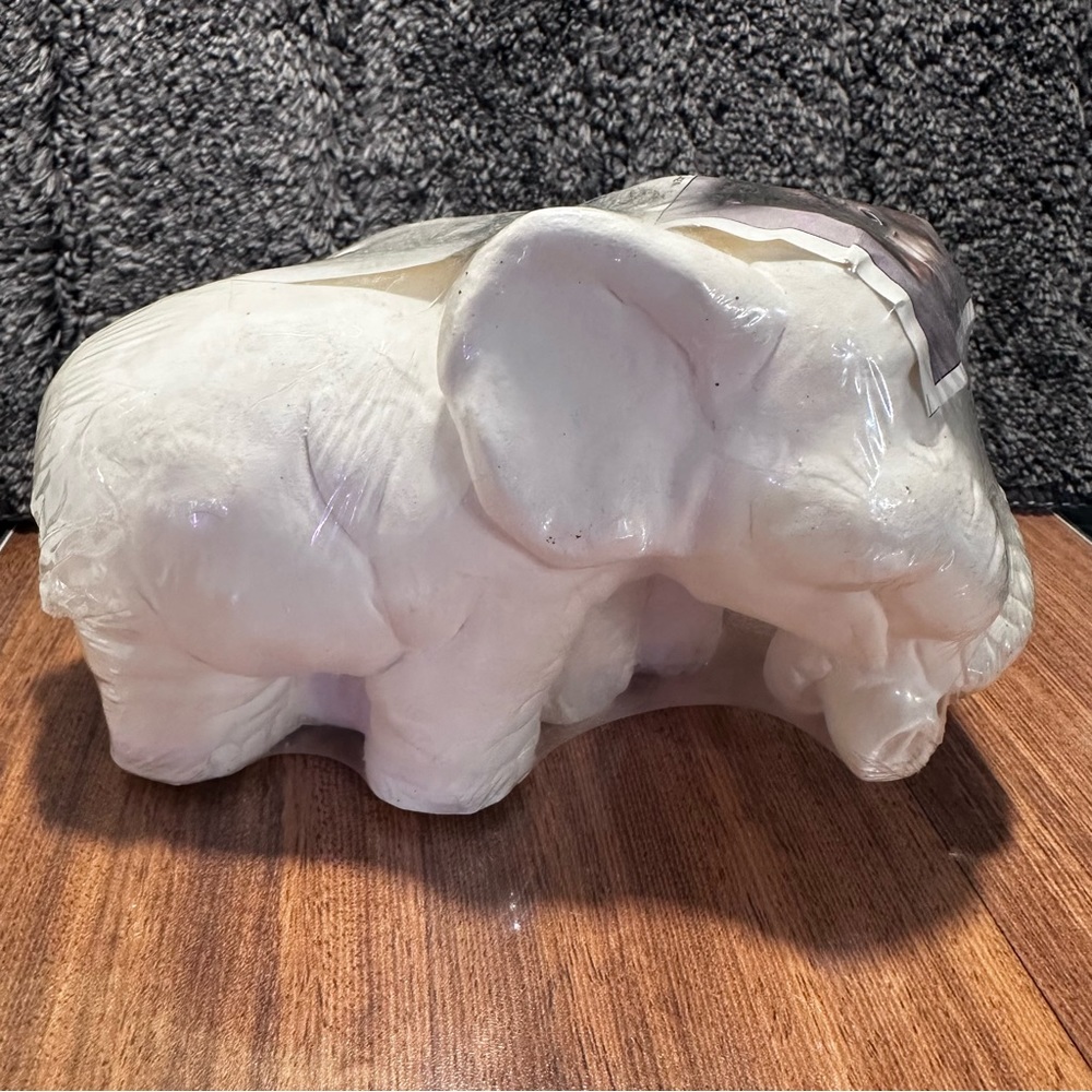 Elephant bank ready to paint plaster. Functional baby gift
